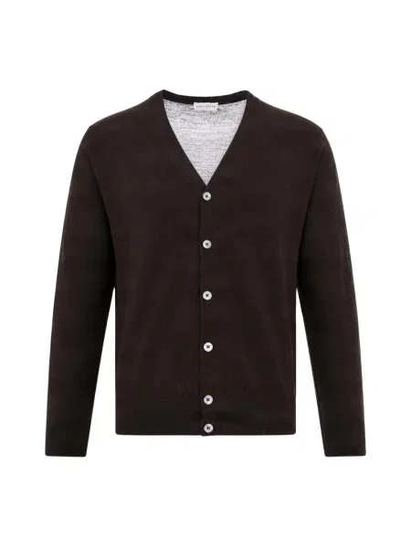 Sweter Ballantyne wełniany brązowy