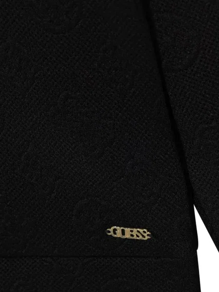 Bluza z kapturem dziecięca Guess czarna
