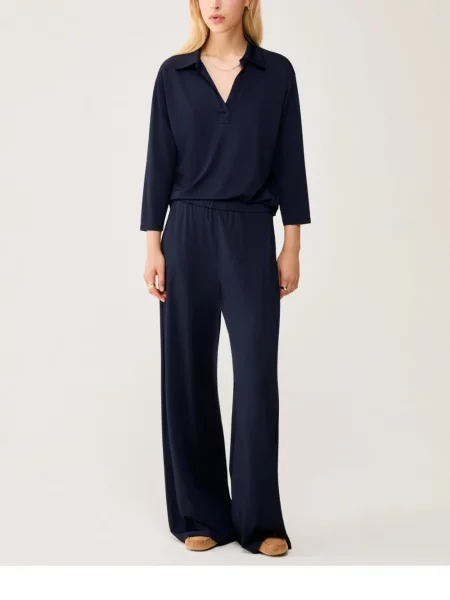 Pantaloni palazzo Pennyblack albastru