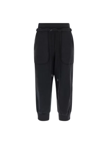 Joggery R13 polarowe o krotszym kroju czarne