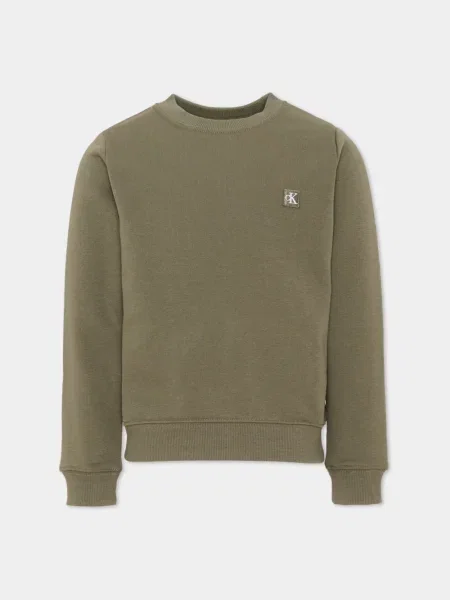 Sweter dziecięcy Calvin Klein zielony