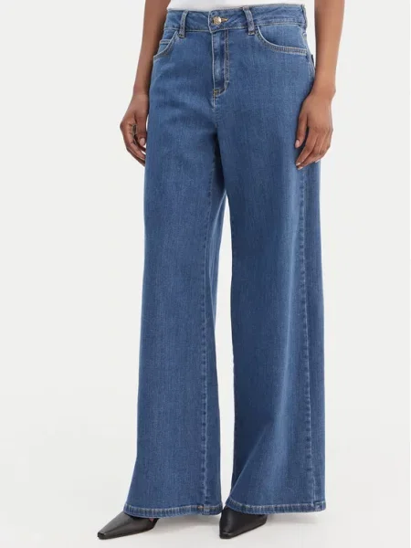 Marella Jeansy Disco Wide Leg niebieski