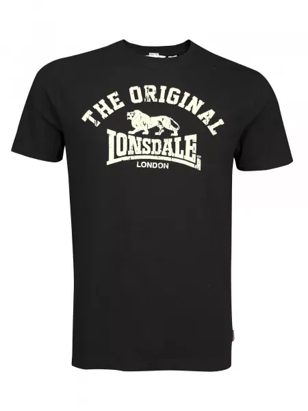 LONSDALE Tricou Original negru alb