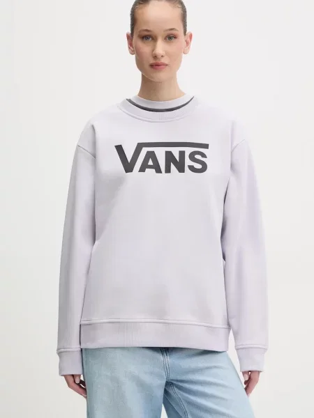 Mikina Vans s potiskem fialová