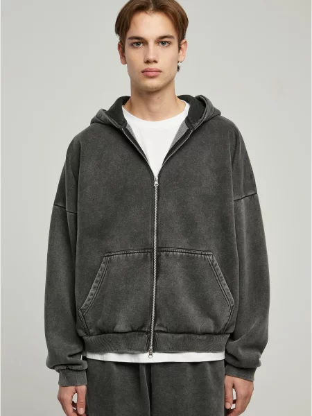 Hanorac cu glugă Urban Classics cu strasuri negru