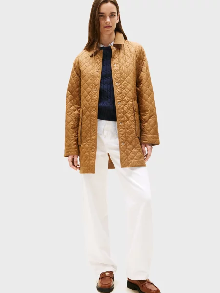 Утеплена куртка Tommy Hilfiger коричнева