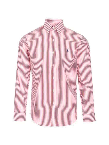 Beanie Polo Ralph Lauren cu dungi roșu