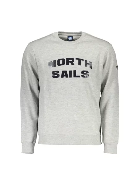 Bluza North Sails żakardowa z dekoltem w kształcie litery U casual szara