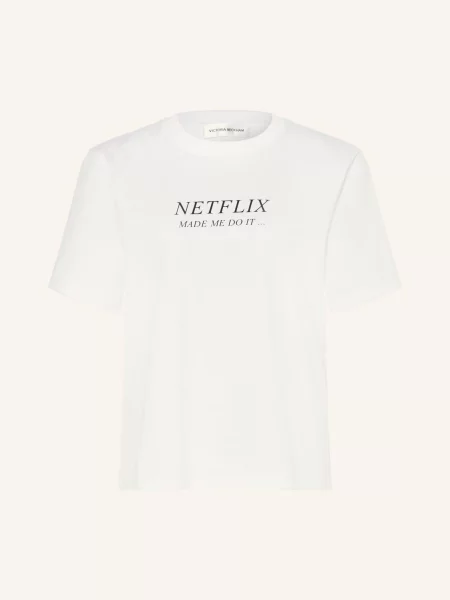 Victoria Beckham Koszulka weiss biała