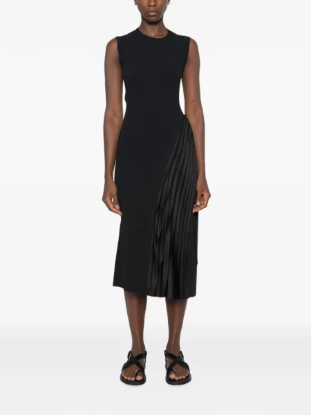 Rochie midi Emporio Armani tricotate negru
