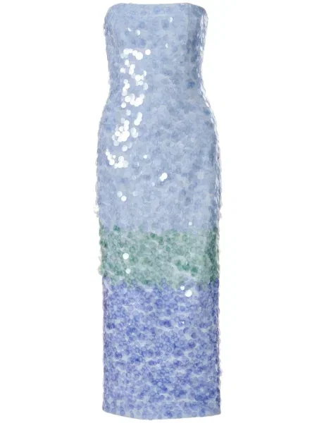 Rochie midi Carolina Herrera albastru