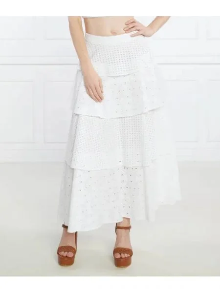 Silvian Heach Szoknya LONG SKIRT ZAKOL fehér