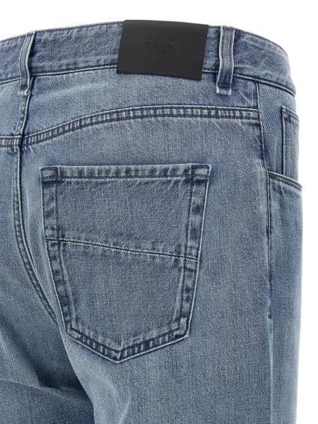 Blugi Fendi cu 5 buzunare albastru