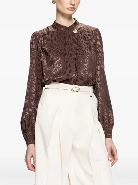 Top Nissa cu imagine cu model leopard maro