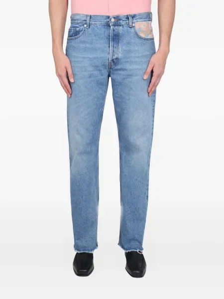 Květinové džíny Séfr modré