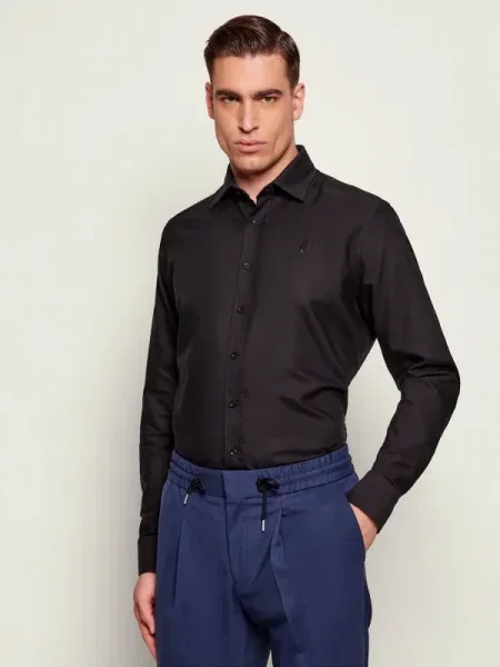 Karl Lagerfeld Cămașă | Modern fit negru