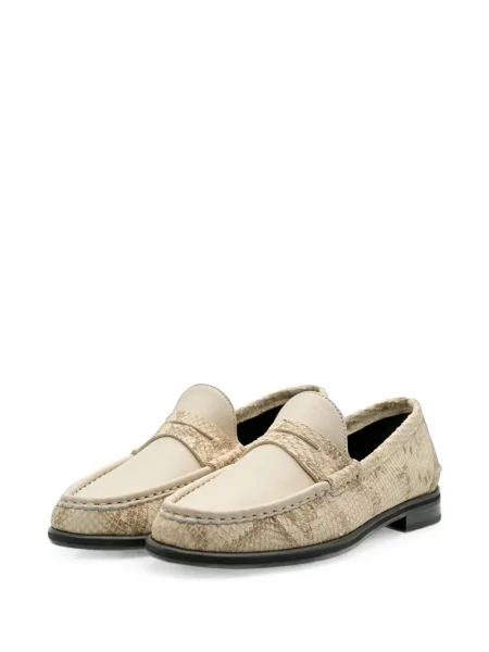 Pantofi loafer Lottusse cu model piele de șarpe