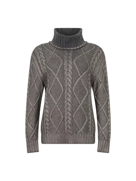 Sweter Herno wełniany szary