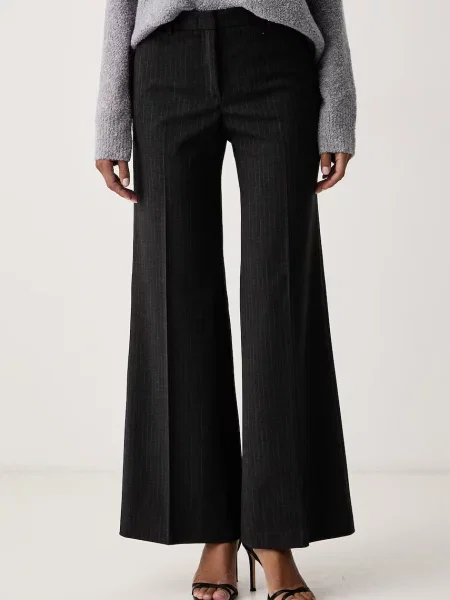 Seventy Venezia pantaloni wide leg pentru femei gri