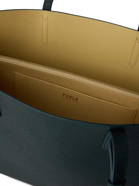 Geantă shopper Furla din piele verde