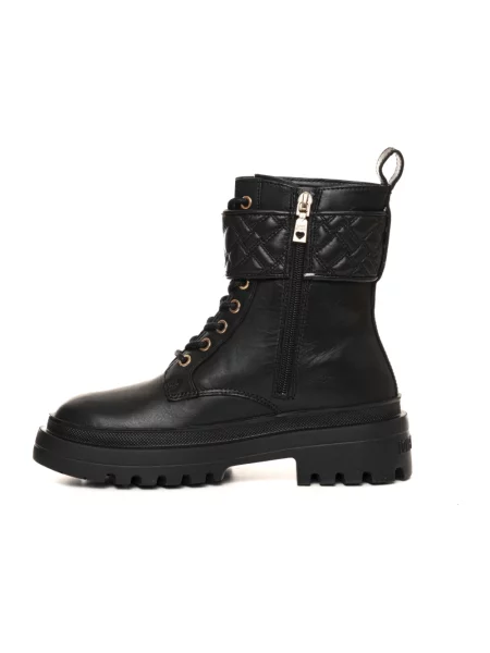 Botki Love Moschino skórzane czarne