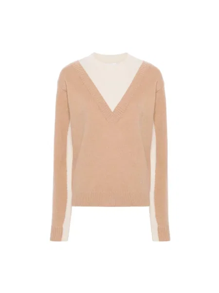 Sweter Paco Rabanne z kaszmiru beżowy