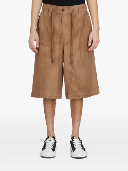 Szorty Andrea Ya'aqov ze sznurkiem brązowe