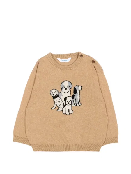 Sweter dziecięcy Mayoral brązowy