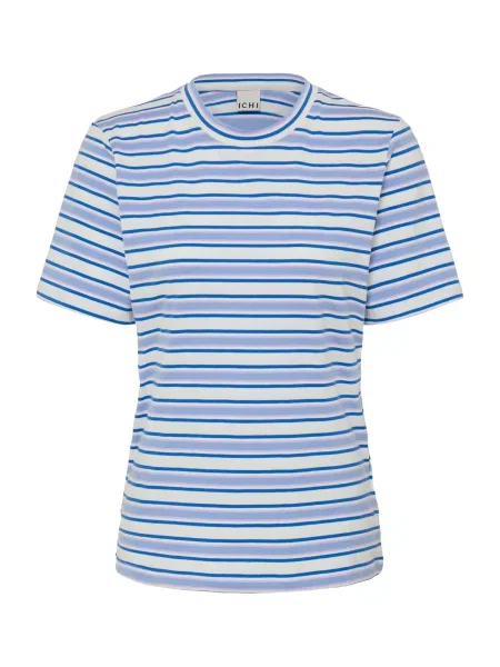 ICHI Tricou Mira albastru / opal / mov liliachiu alb