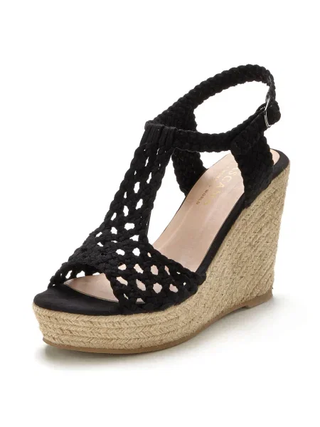 LASCANA Sandali črna