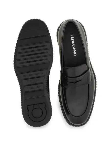 Pantofi loafer Ferragamo casual negru