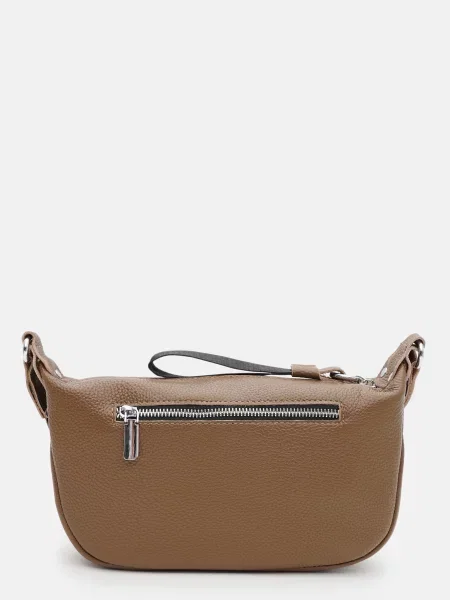 Кожаная сумка Borsa Leather коричневая