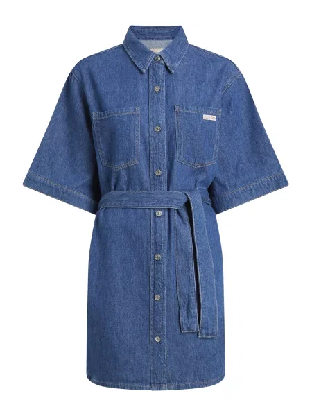 Calvin Klein Jeans rochie din amestec de in albastru