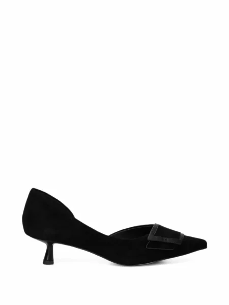 Pantofi cu toc Bibi Lou cu cataramă negru