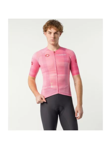Koszulka rowerowa damska Giro d'Italia Race 8S z krótkim rękawem S różowa