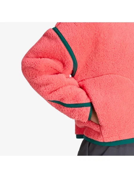 Hanorac sport Adidas Performance din fleece verde