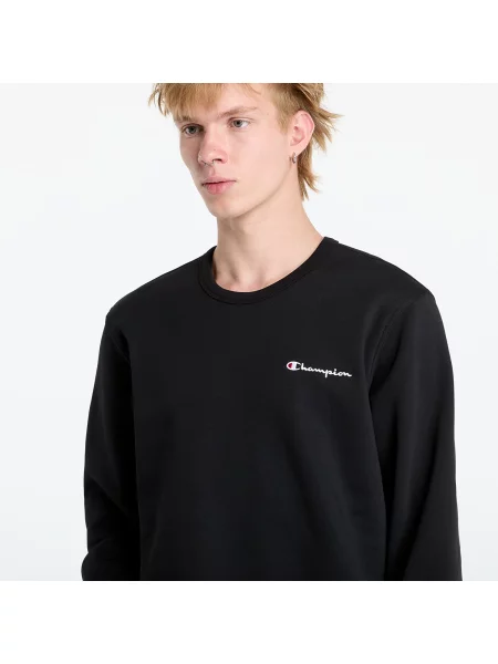 Bluza z naszywanymi metkami z logo Champion czarna