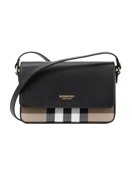 Torebka crossbody Burberry z magnetycznym zapięciem czarna