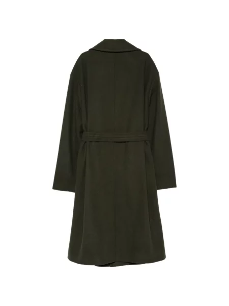 Cu centură palton Hevo cu rever verde