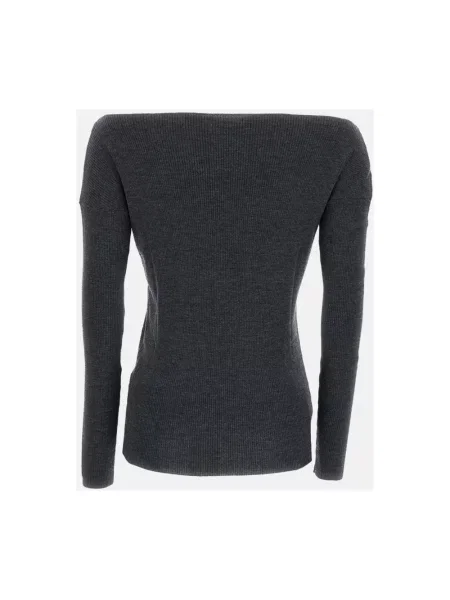 Sweter Parosh wełniany szary