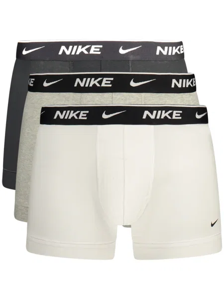 NIKE Boksarice pegasto siva / črna bela