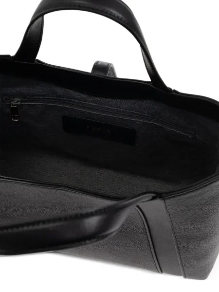 Geanta de piele Furla din piele negru
