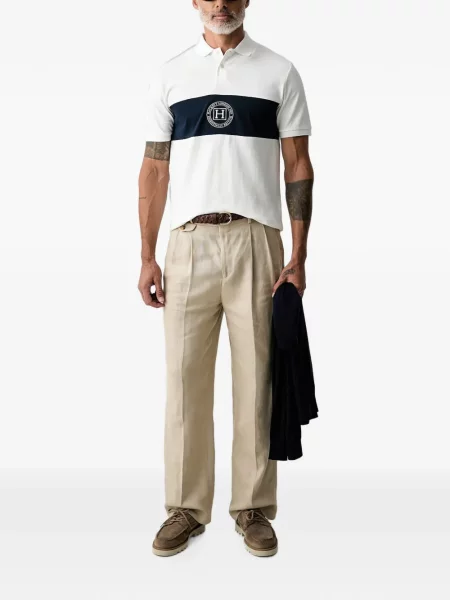 Polo Hackett London με κέντημα λευκό