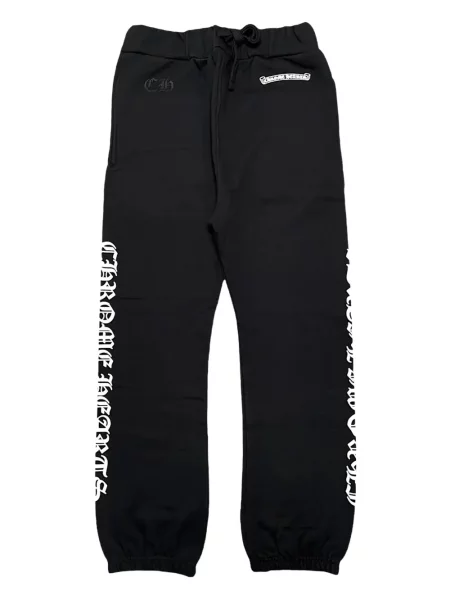 Kalhoty Chrome Hearts s potiskem se srdcovým vzorem černé