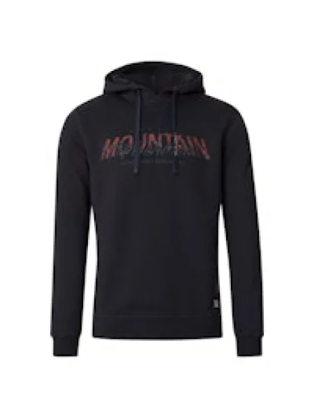 Bluza z kapturem Casa Moda z kapturem ze sznurkiem czarna