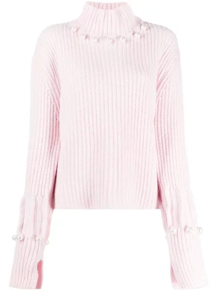 Gulerat pulover Jw Anderson cu perle