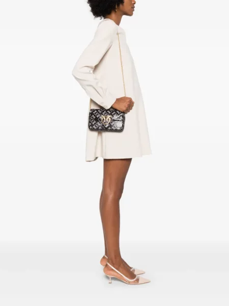 Geanta crossbody Pinko negru