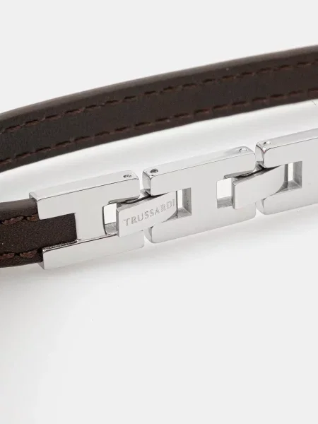 Шкіряний браслет Trussardi T-LEATHER