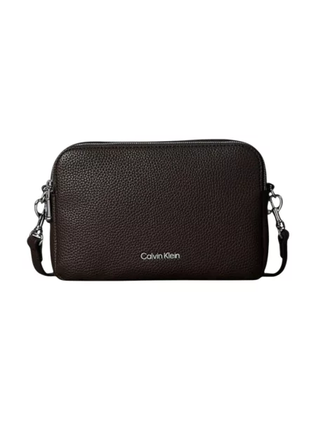 Calvin Klein torebka crossbody z imitacji skóry brązowa