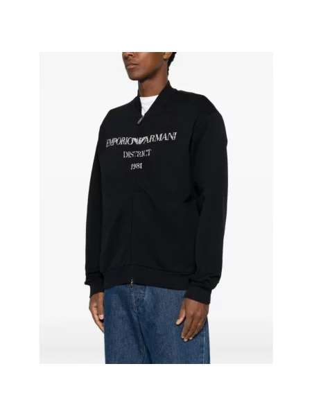 Kurtka bomber Emporio Armani ze sznurkiem czarny